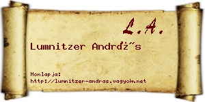 Lumnitzer András névjegykártya